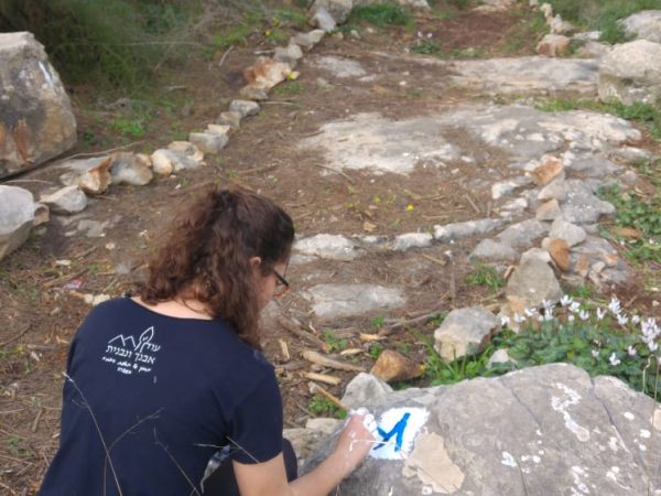 פריצה צביעה וחניכה שביל חדש במבוא דותן שביל האחווה_1